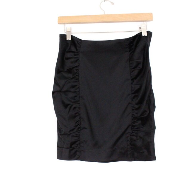 *H&M Y2K Rouched Black Mini Skirt - Picture 6 of 7